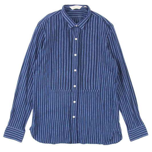 The Stylist Japan ザスタイリストジャパン ストライプ シャツ ブルー系 ダークネイビー系 L【中古】