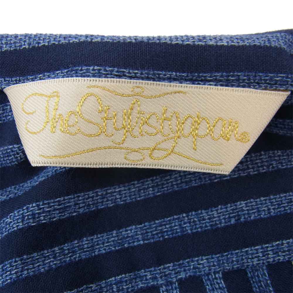 The Stylist Japan ザスタイリストジャパン ストライプ シャツ ブルー系 ダークネイビー系 L【中古】