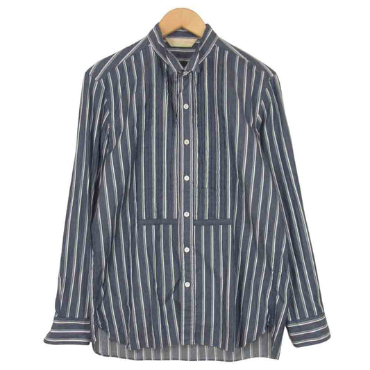 The Stylist Japan ザスタイリストジャパン COTTON WING COLLAR SHIRT コットン ウイング カラー シャツ グレー系 M【中古】