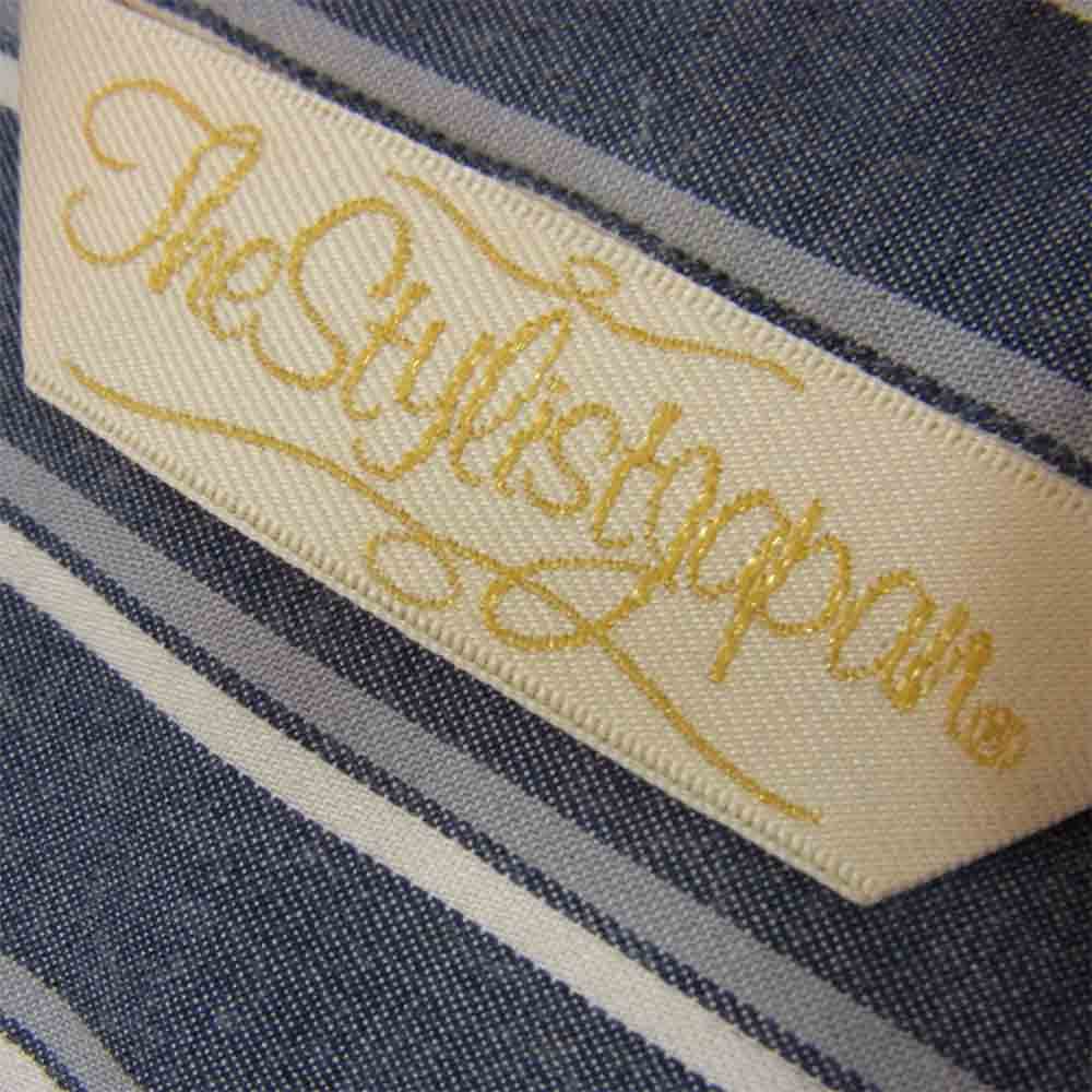 The Stylist Japan ザスタイリストジャパン COTTON WING COLLAR SHIRT コットン ウイング カラー シャツ グレー系 M【中古】