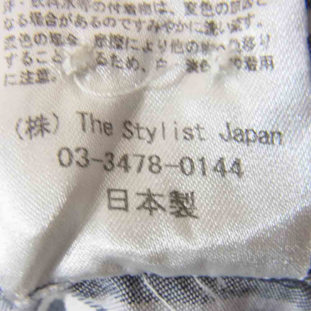 The Stylist Japan ザスタイリストジャパン COTTON WING COLLAR SHIRT コットン ウイング カラー シャツ グレー系 M【中古】