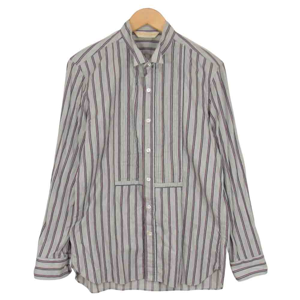 The Stylist Japan ザスタイリストジャパン COTTON WING COLLAR SHIRT コットン ウイング カラー シャツ グレー系 M【中古】