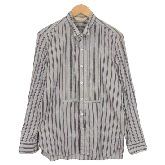 The Stylist Japan ザスタイリストジャパン COTTON WING COLLAR SHIRT コットン ウイング カラー シャツ グレー系 M【中古】