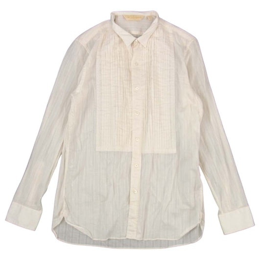 The Stylist Japan ザスタイリストジャパン STRIPE WING COLLAR SHIRT ストライプ ウイング カラー シャツ ホワイト系 L【中古】