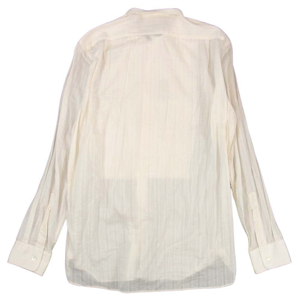 The Stylist Japan ザスタイリストジャパン STRIPE WING COLLAR SHIRT ストライプ ウイング カラー シャツ ホワイト系 L【中古】