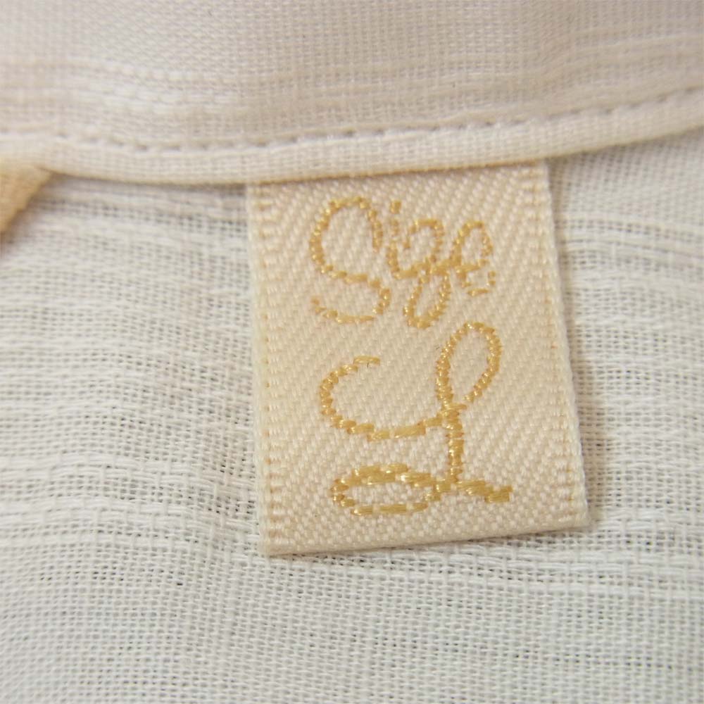 The Stylist Japan ザスタイリストジャパン STRIPE WING COLLAR SHIRT ストライプ ウイング カラー シャツ ホワイト系 L【中古】