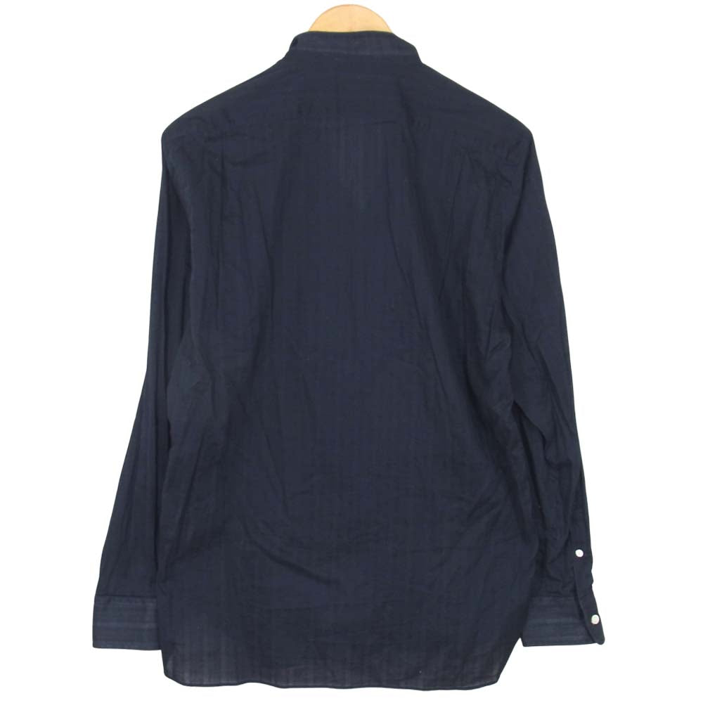 The Stylist Japan ザスタイリストジャパン COTTON WING COLLAR SHIRT コットン ウイング カラー シャツ ネイビー系 L【中古】