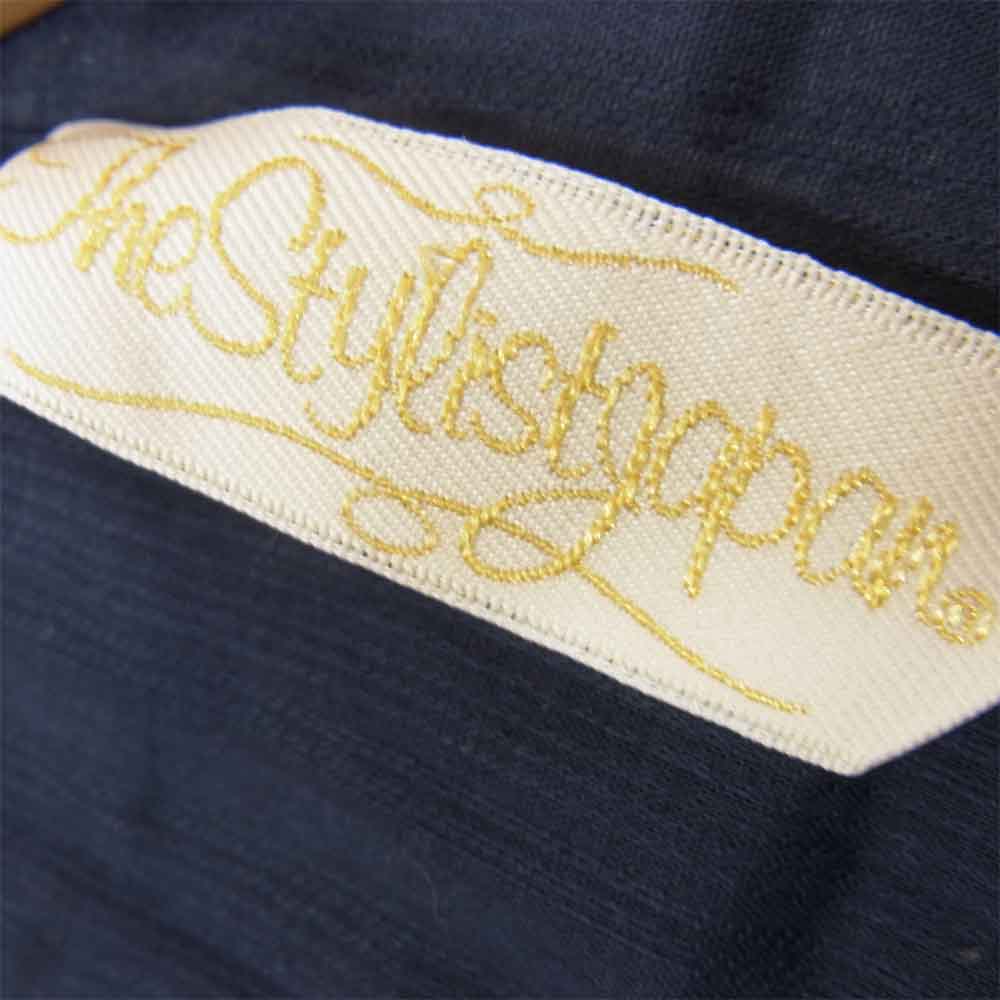 The Stylist Japan ザスタイリストジャパン COTTON WING COLLAR SHIRT コットン ウイング カラー シャツ ネイビー系 L【中古】