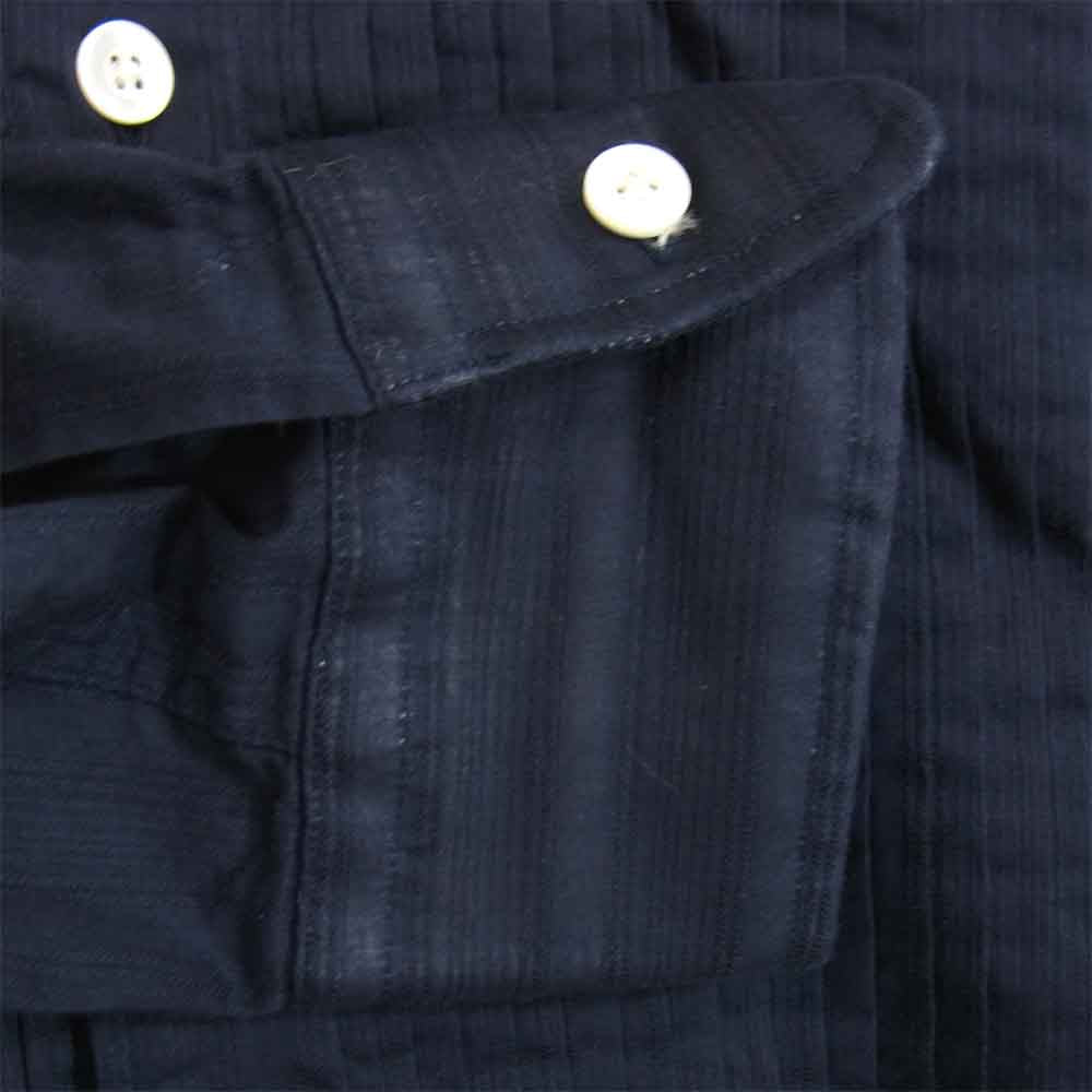 The Stylist Japan ザスタイリストジャパン COTTON WING COLLAR SHIRT コットン ウイング カラー シャツ ネイビー系 L【中古】