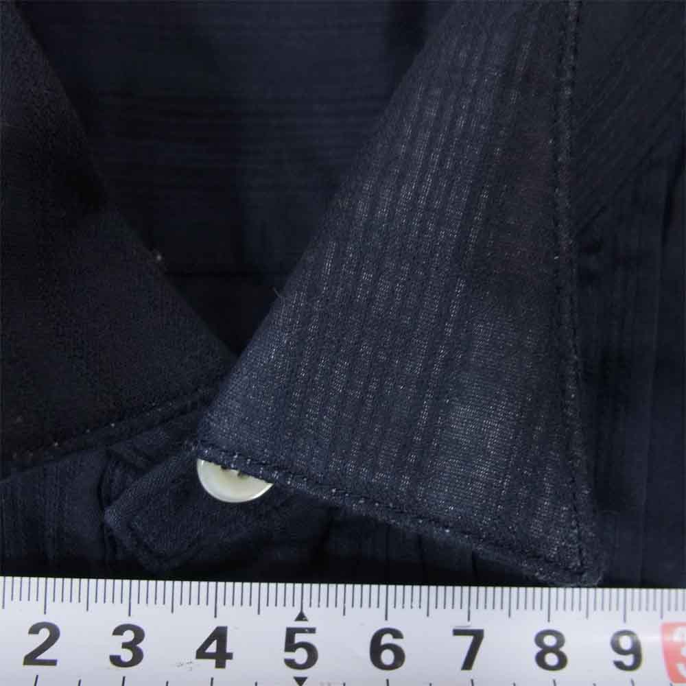 The Stylist Japan ザスタイリストジャパン COTTON WING COLLAR SHIRT コットン ウイング カラー シャツ ネイビー系 L【中古】