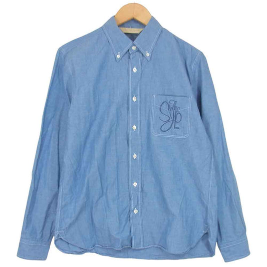 The Stylist Japan ザスタイリストジャパン コットン BD ボタンダウン シャツ ブルー系 M【中古】