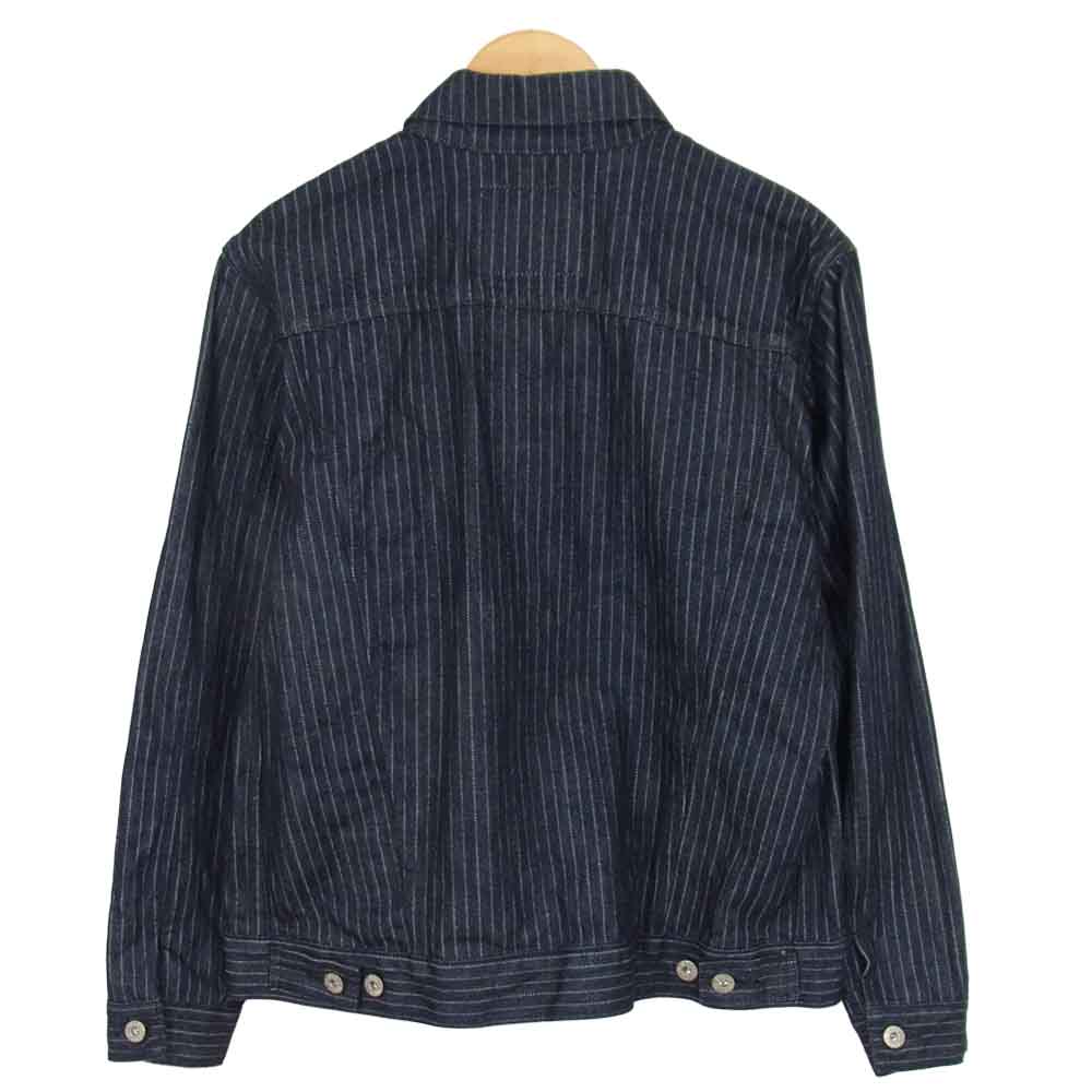 TENDERLOIN テンダーロイン TSJB-55804-01 The Stylist Japan ザ スタイリスト ジャパン インディゴ ストライプ デニム ジャケット ネイビー系 S【美品】【中古】