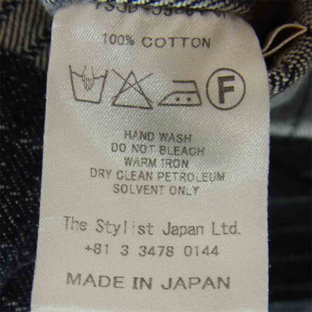 TENDERLOIN テンダーロイン TSJB-55804-01 The Stylist Japan ザ スタイリスト ジャパン インディゴ ストライプ デニム ジャケット ネイビー系 S【美品】【中古】
