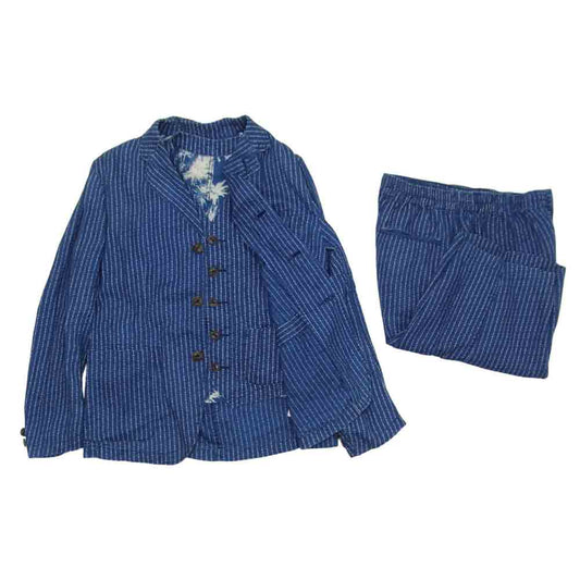 The Stylist Japan ザスタイリストジャパン インディゴ リネン スリーピース セットアップ ネイビー系 M【中古】