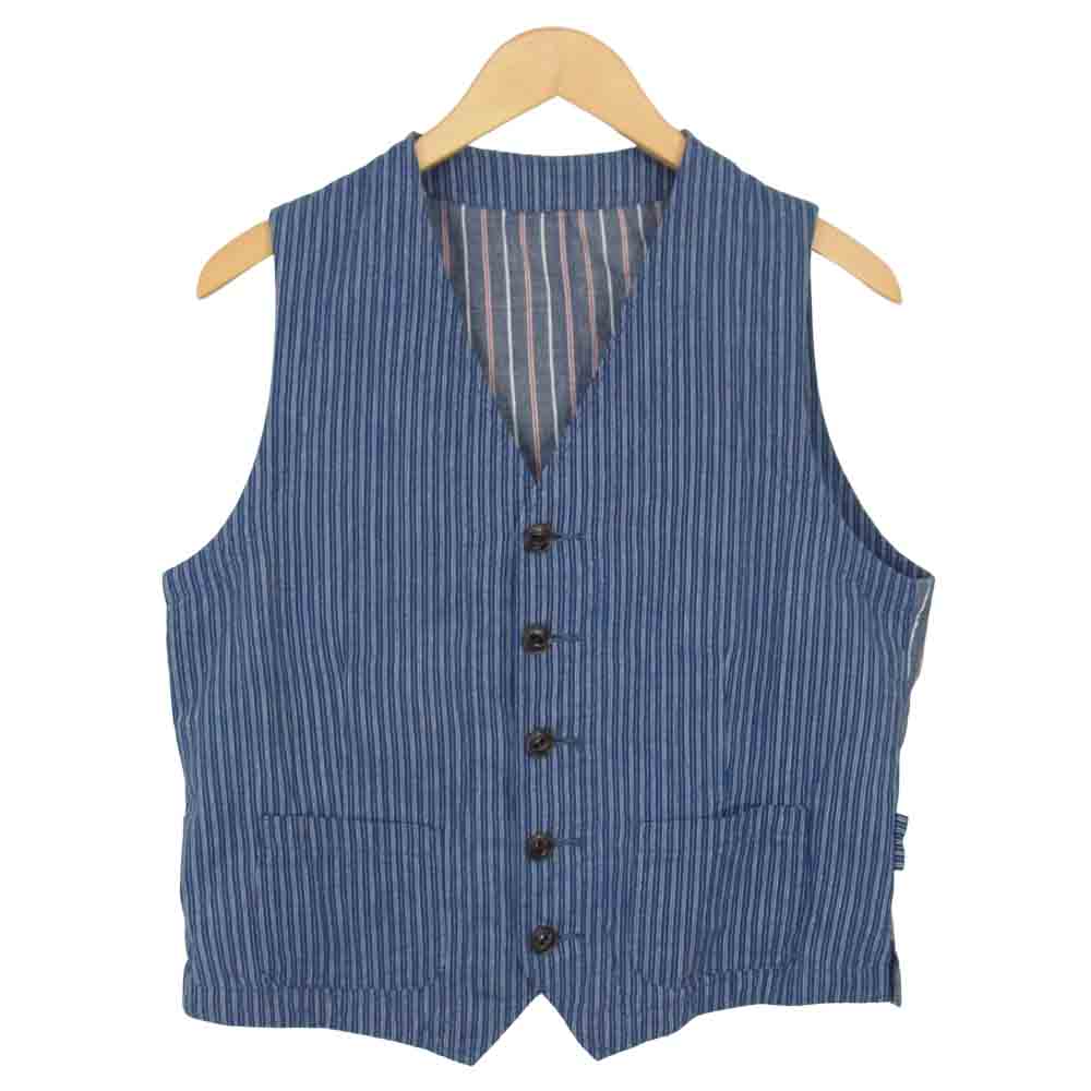 The Stylist Japan ザスタイリストジャパン コットン ストライプ フォーピース セットアップ ブルー系 M【中古】