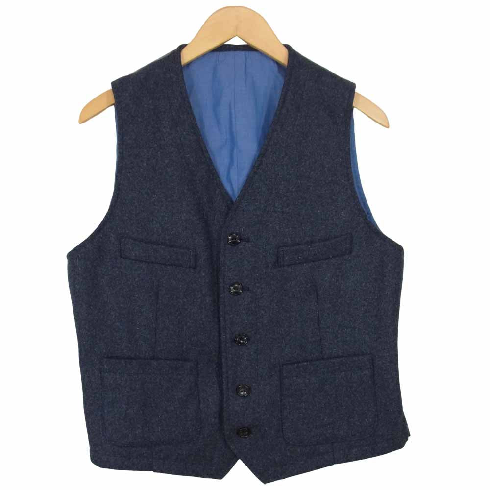 The Stylist Japan ザスタイリストジャパン TSJJ-74202-06 ウール スリーピース セットアップ スーツ ネイビー系 L【中古】