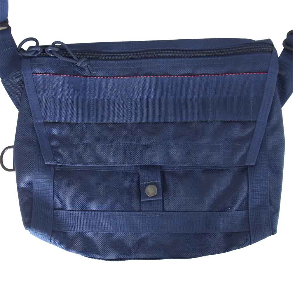 BRIEFING ブリーフィング × BEAMS PLUS 別注 USA製 Fleet Messenger Bag メッセンジャー ショルダー バッグ ネイビー系【美品】【中古】