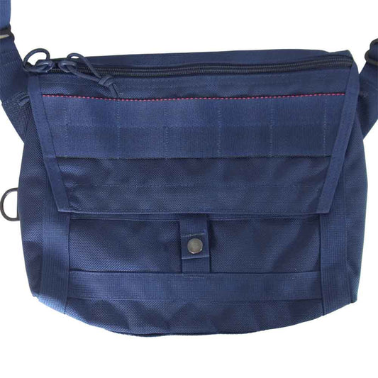 BRIEFING ブリーフィング × BEAMS PLUS 別注 USA製 Fleet Messenger Bag メッセンジャー ショルダー バッグ ネイビー系【美品】【中古】