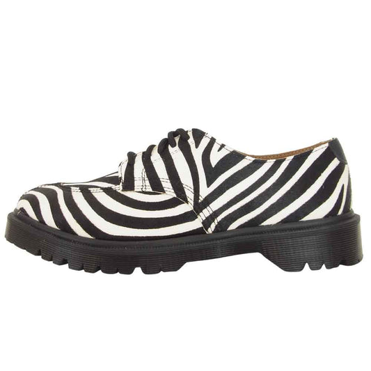 Supreme シュプリーム 21SS DR. MARTENS ドクターマーチン SPLIT TOE 5-EYE SHOE ZEBRA ブラック系 ホワイト系 UK7【新古品】【未使用】【中古】