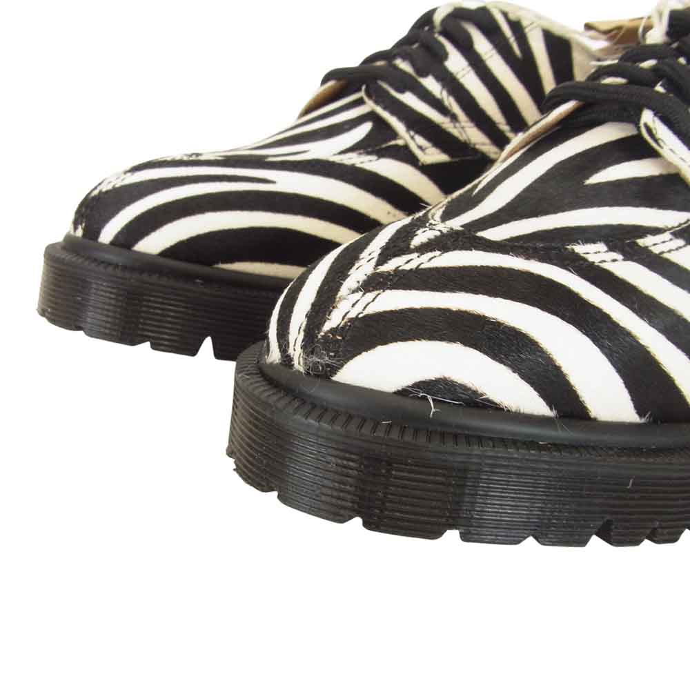 Supreme シュプリーム 21SS DR. MARTENS ドクターマーチン SPLIT TOE 5-EYE SHOE ZEBRA ブラック系 ホワイト系 UK7【新古品】【未使用】【中古】