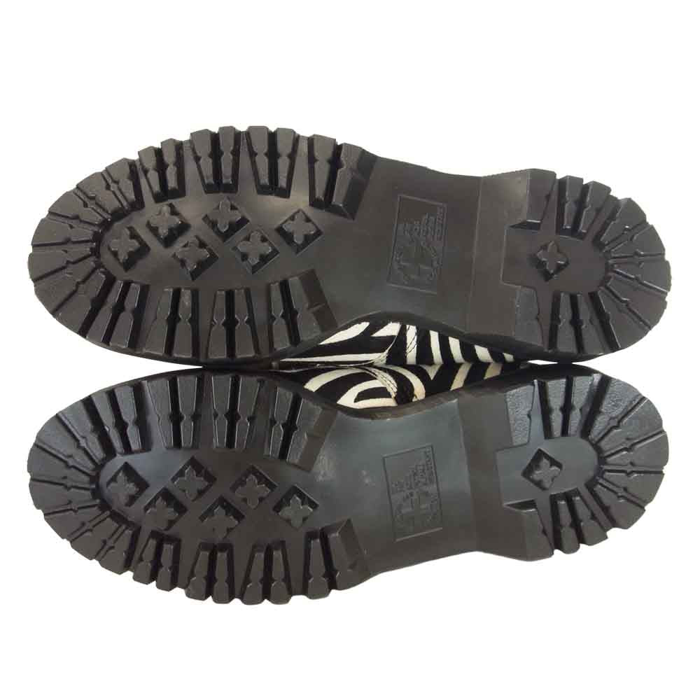 Supreme シュプリーム 21SS DR. MARTENS ドクターマーチン SPLIT TOE 5-EYE SHOE ZEBRA ブラック系 ホワイト系 UK7【新古品】【未使用】【中古】