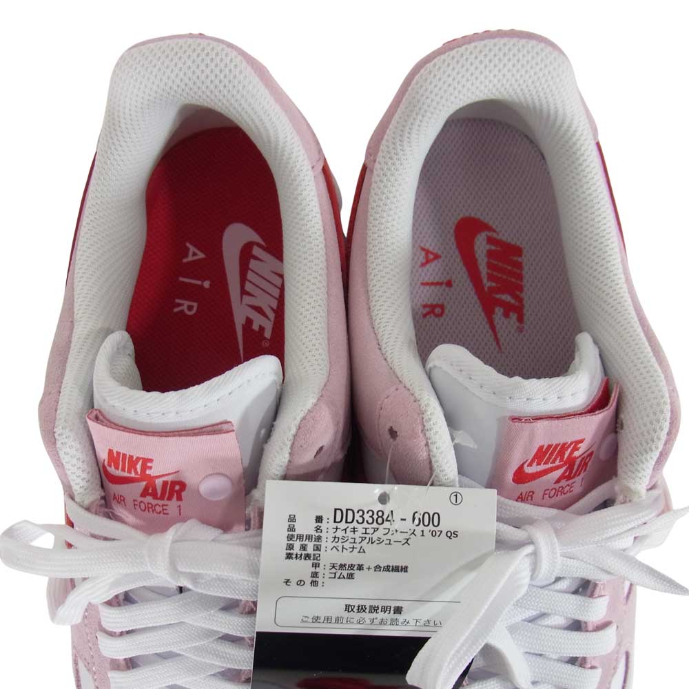 NIKE ナイキ DD3384-600 AIR FORCE 1 07 QS VALENTINE