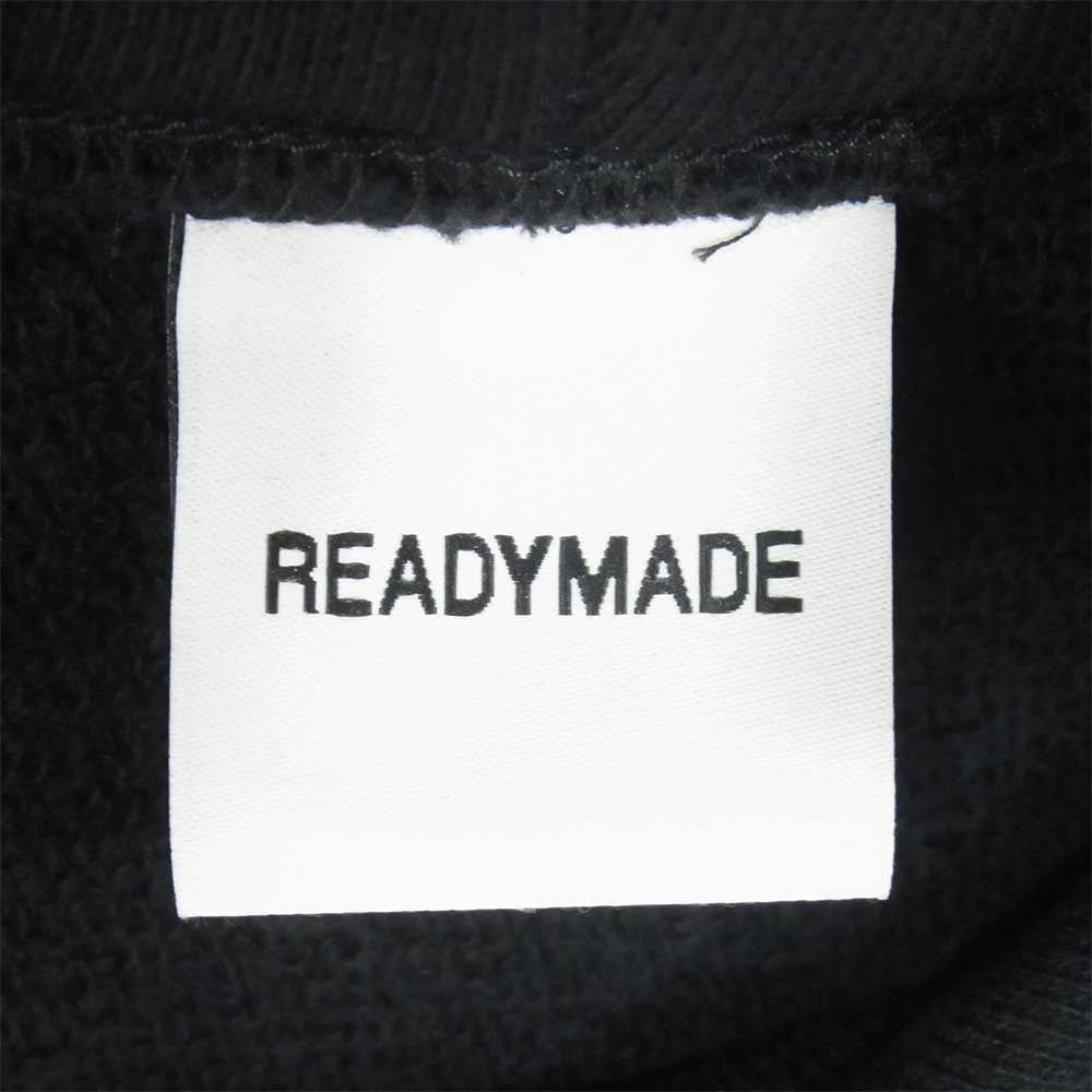 レディメイド 21SS COLLAPSED FACE HOODIE スマイル スウェット パーカ ブラック系 M【極上美品】【中古】