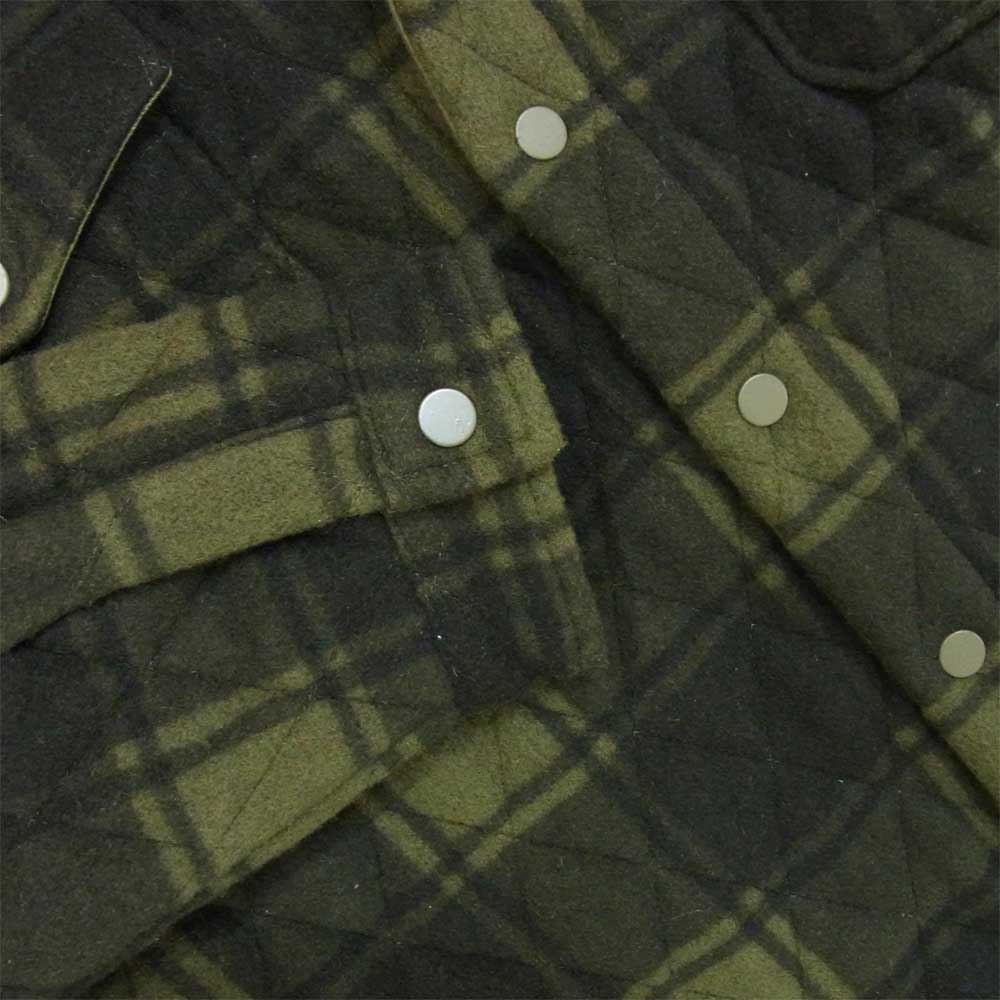 レディメイド 21SS BLANKET CHECK SHIRT ヴィンテージブランケット キルティング ジャケット グリーン系 2【極上美品】【中古】