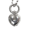 CHROME HEARTS クロムハーツ（原本無） HEART ハート チャーム トップ ネックレス シルバー系【中古】