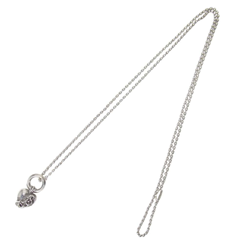CHROME HEARTS クロムハーツ（原本無） HEART ハート チャーム トップ ネックレス シルバー系【中古】