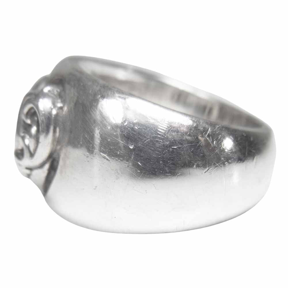 CHROME HEARTS クロムハーツ（原本無）  HEART IN BAND ハート イン バンド リング シルバー系 11号程度【中古】