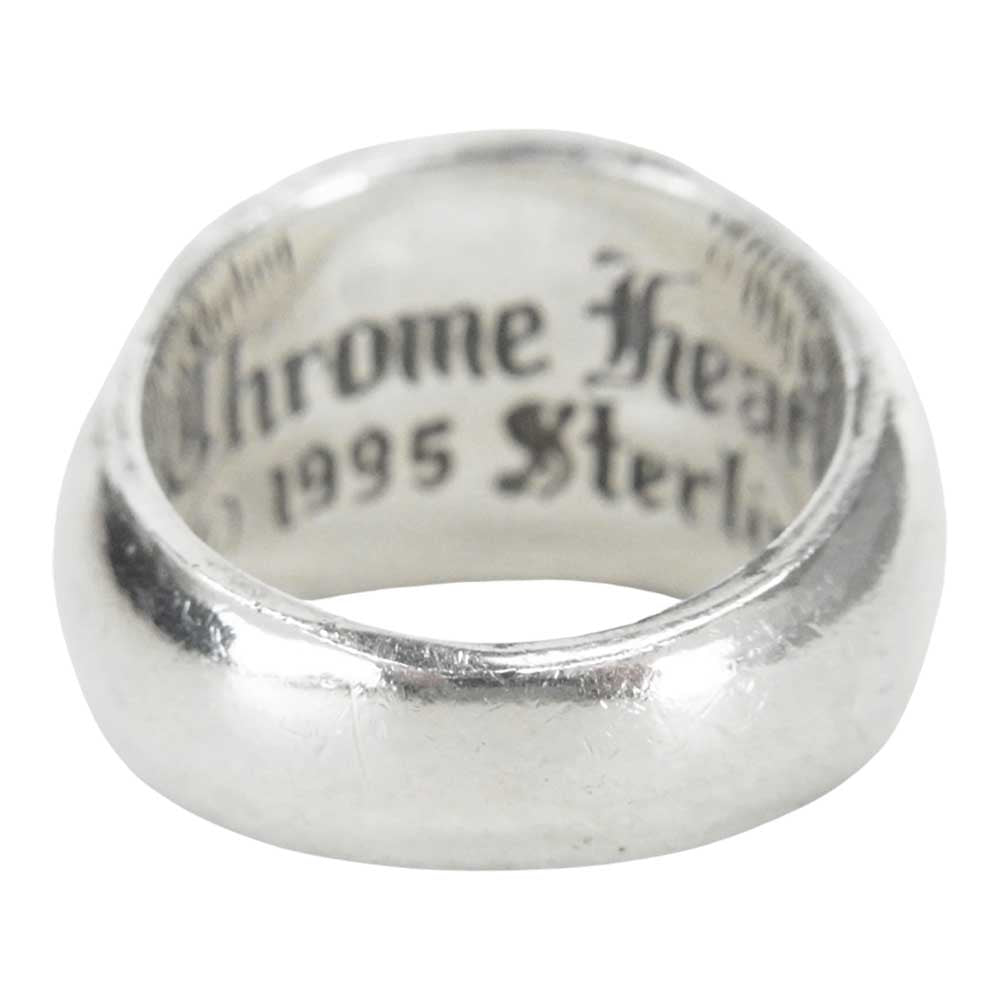 CHROME HEARTS クロムハーツ（原本無）  HEART IN BAND ハート イン バンド リング シルバー系 11号程度【中古】