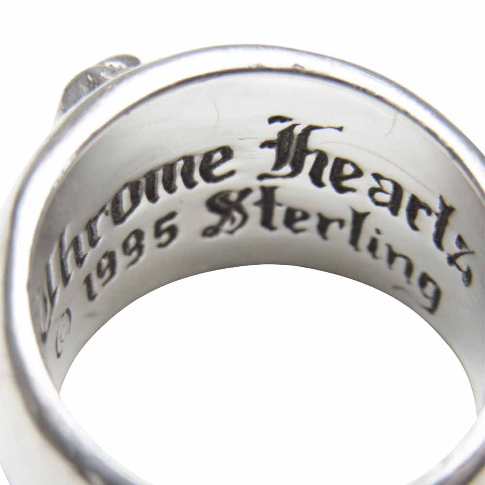 CHROME HEARTS クロムハーツ（原本無）  HEART IN BAND ハート イン バンド リング シルバー系 11号程度【中古】