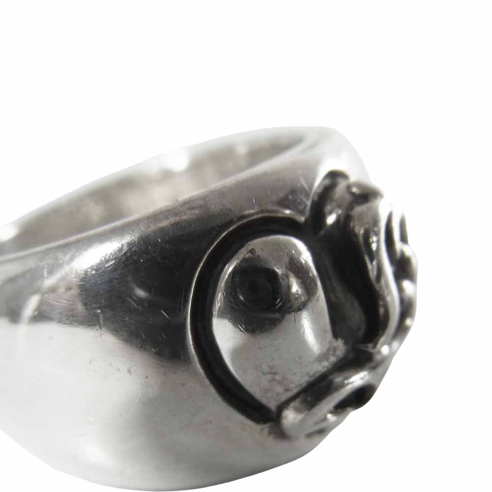 CHROME HEARTS クロムハーツ（原本無）  HEART IN BAND ハート イン バンド リング シルバー系 11号程度【中古】