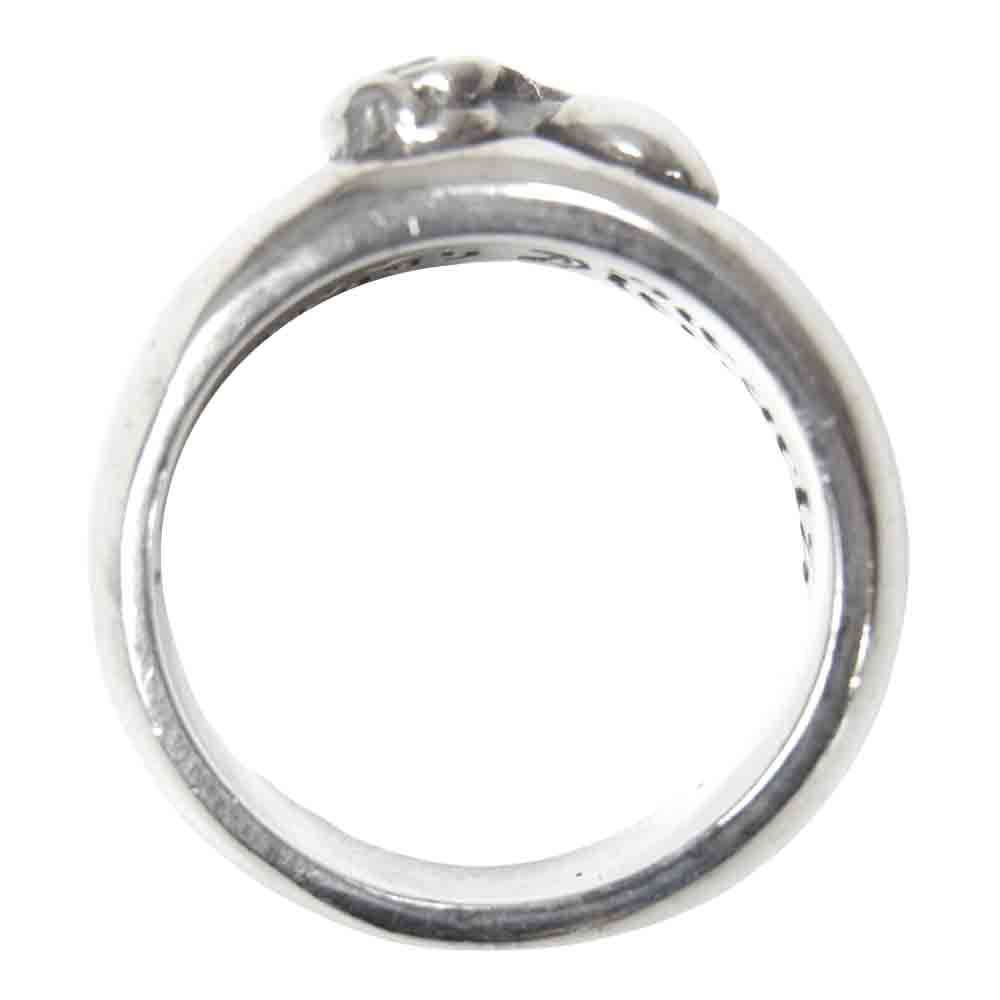 CHROME HEARTS クロムハーツ（原本無）  HEART IN BAND ハート イン バンド リング シルバー系 11号程度【中古】