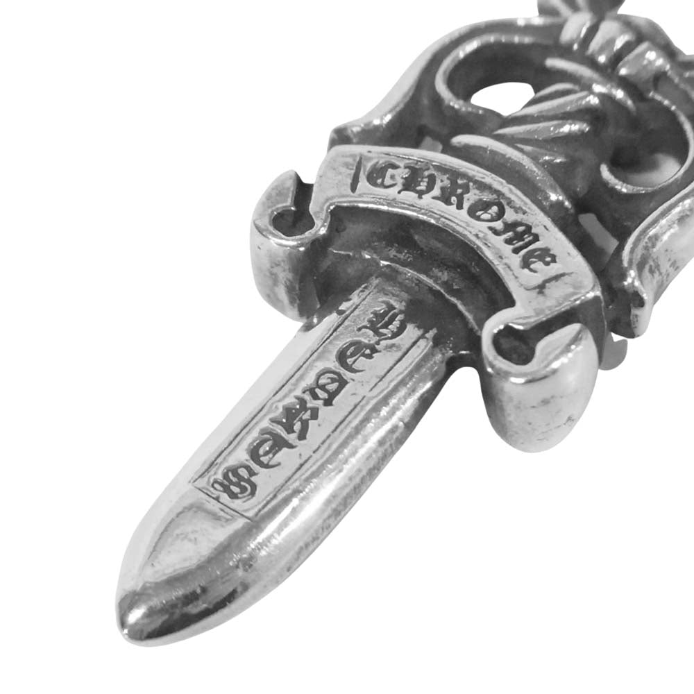 CHROME HEARTS クロムハーツ（原本無） 10 DAGGER PENDANT DGGR ダガー ペンダント トップ スターリングシルバー シルバー系【中古】