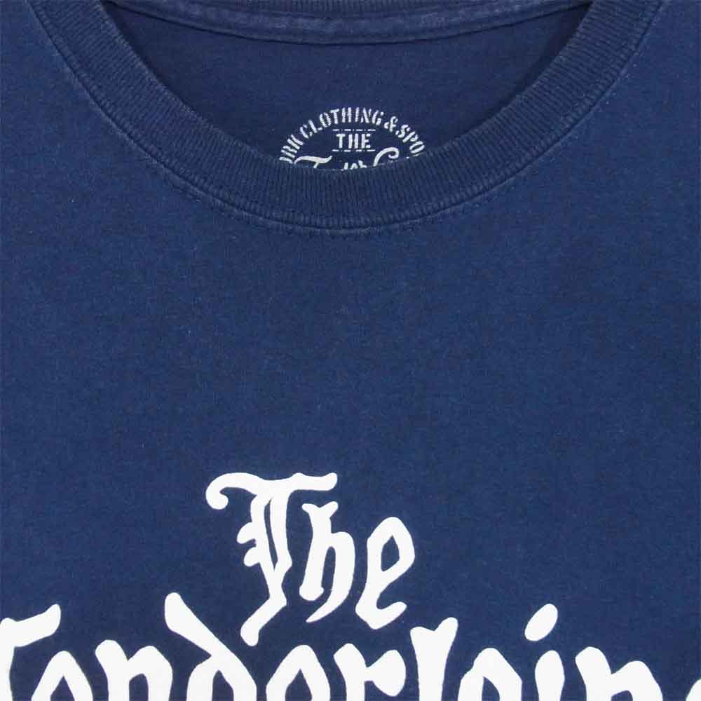 TENDERLOIN テンダーロイン T-TEE 本店限定 ロゴプリント Tシャツ ショートスリーブ 半袖 ネイビー系 M【中古】