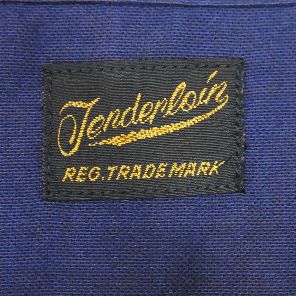 TENDERLOIN テンダーロイン T-BOWLS SHT 1 LONG バックプリント ボーリング シャツ パープル系 S【中古】