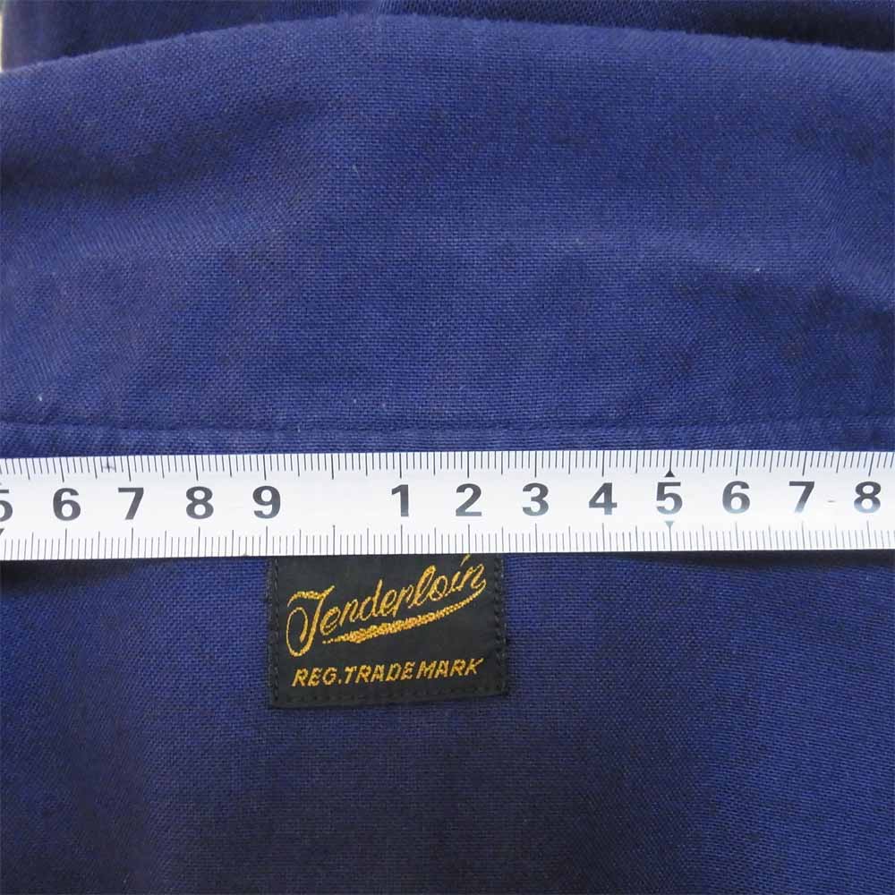 TENDERLOIN テンダーロイン T-BOWLS SHT 1 LONG バックプリント ボーリング シャツ パープル系 S【中古】