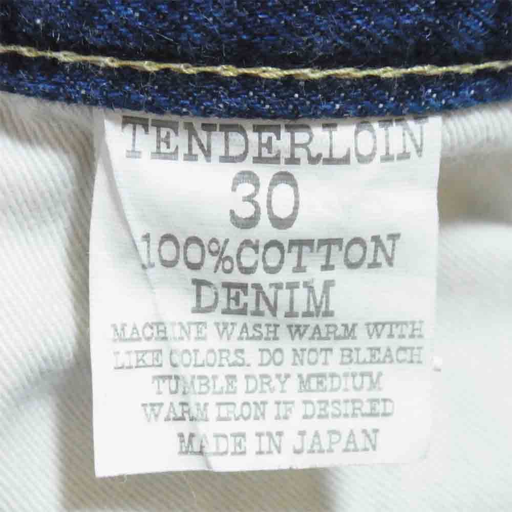 TENDERLOIN テンダーロイン T-RIDERS デニムパンツ 日本製 デニム パンツ インディゴブルー系 30【中古】