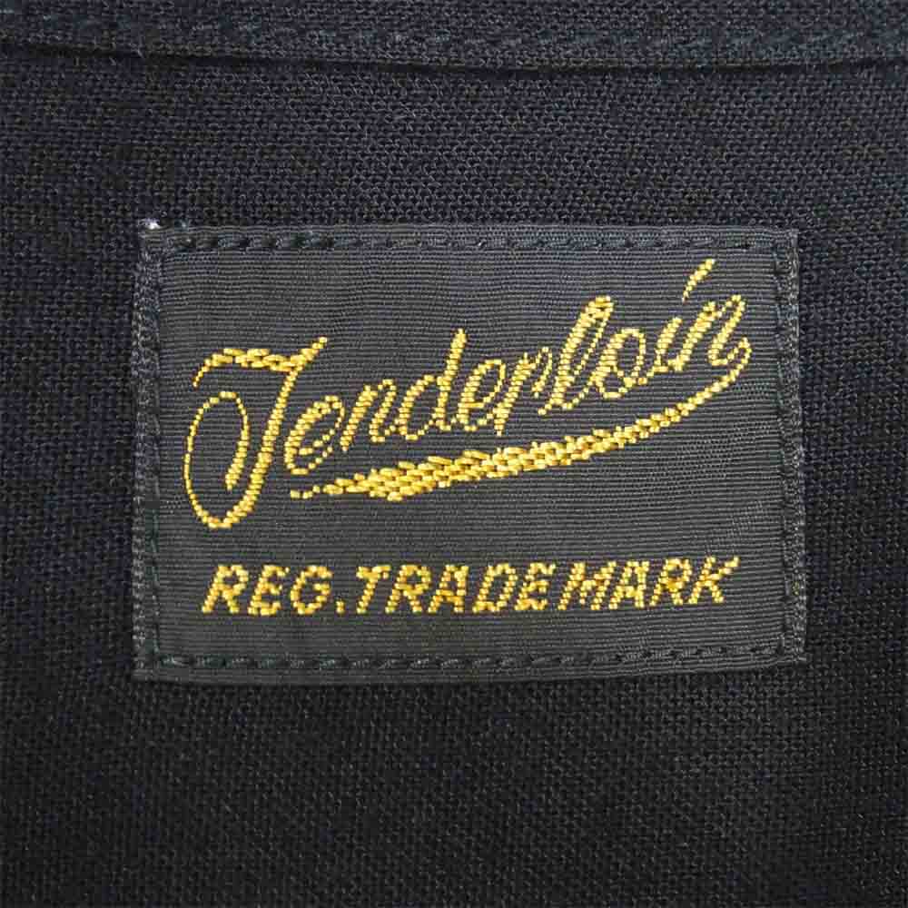 TENDERLOIN テンダーロイン T-BOWLS SHT LONG レーヨン ボーリング シャツ ブラック系 XS【美品】【中古】