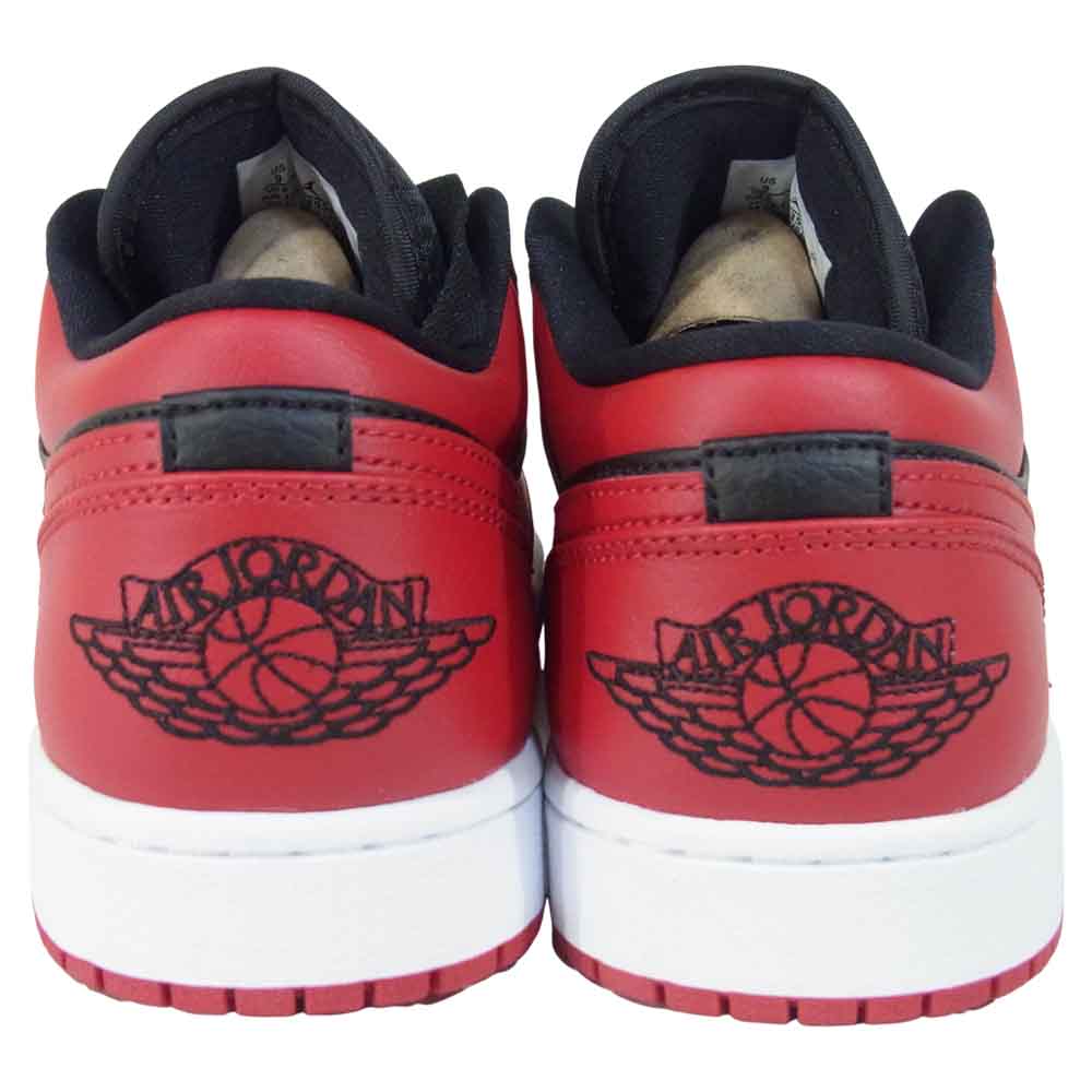 NIKE ナイキ 553558-606 AIR JORDAN 1 LOW エアジョーダン 1 ロー スニーカー 赤×黒系 US9【極上美品】【中古】