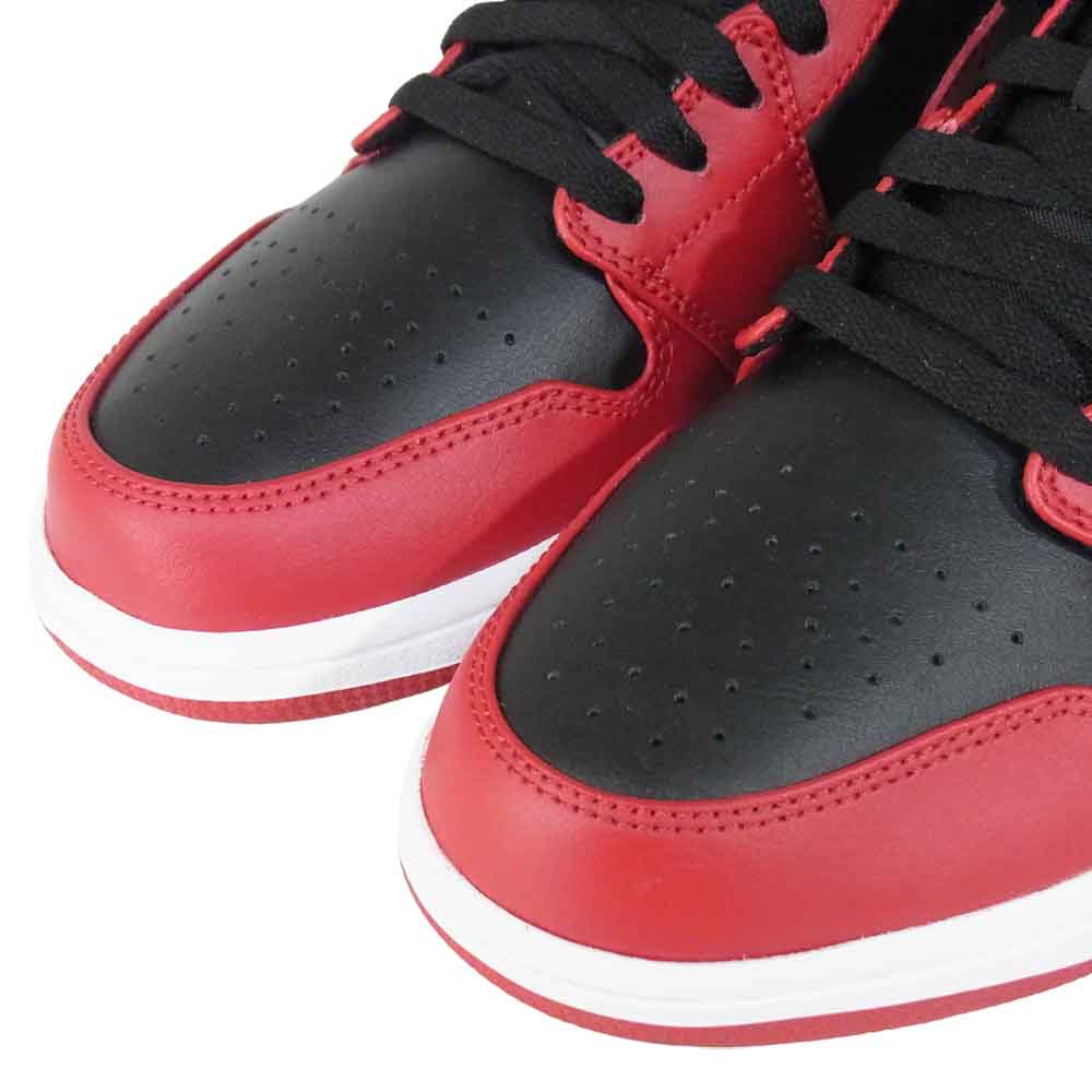 NIKE ナイキ 553558-606 AIR JORDAN 1 LOW エアジョーダン 1 ロー スニーカー 赤×黒系 US9【極上美品】【中古】