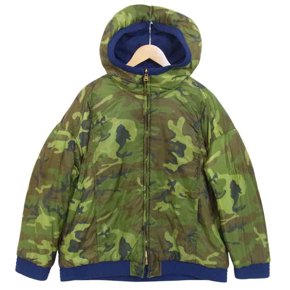TENDERLOIN テンダーロイン T-REVERSIBLE HOODED JKT リバーシブル ジャケット ネイビー×緑系 S【中古】