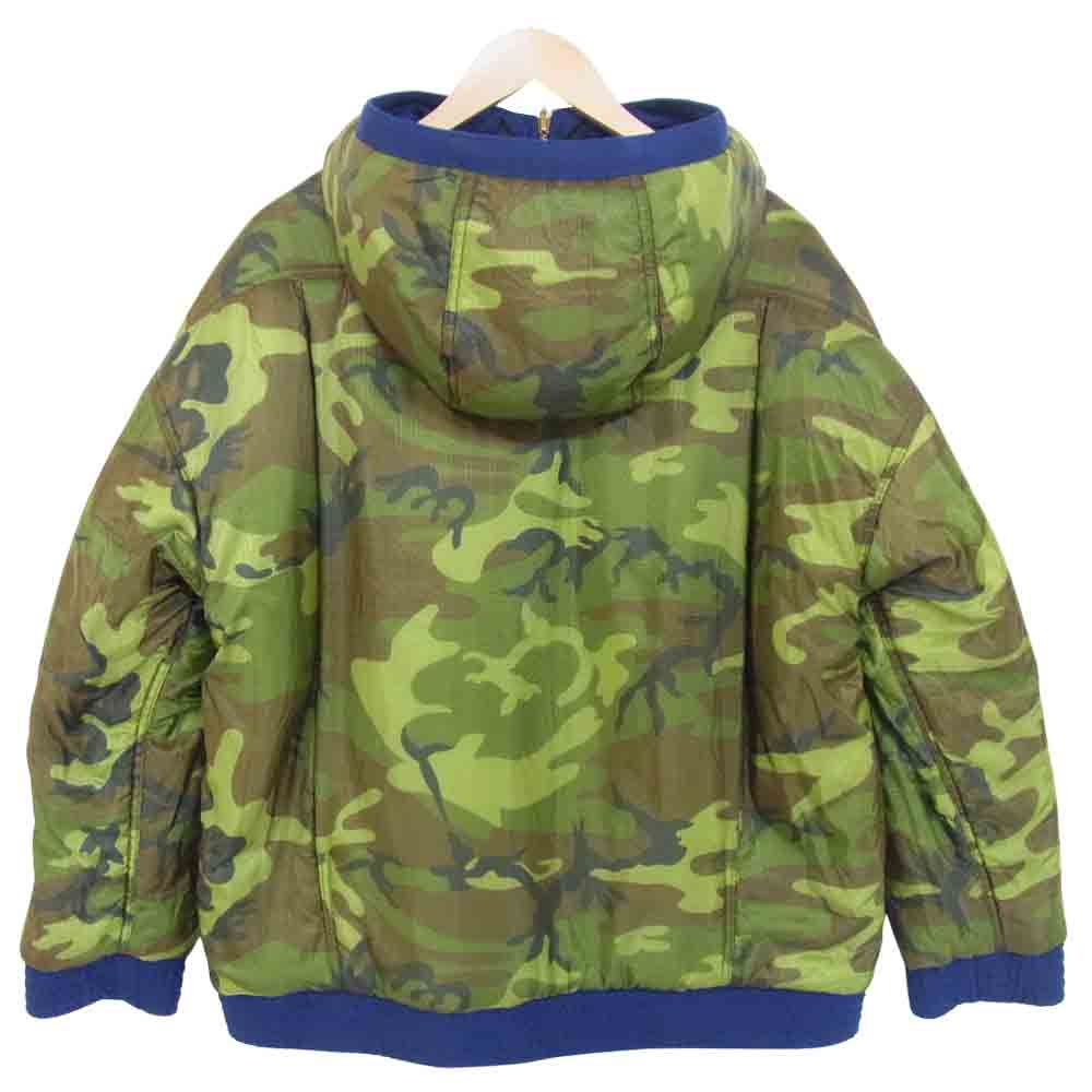 TENDERLOIN テンダーロイン T-REVERSIBLE HOODED JKT リバーシブル ジャケット ネイビー×緑系 S【中古】