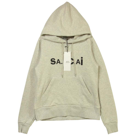 Sacai サカイ COEN-M27655 A.P.C アーペーセー プルオーバー パーカー ライトグレー系 XXS【極上美品】【中古】