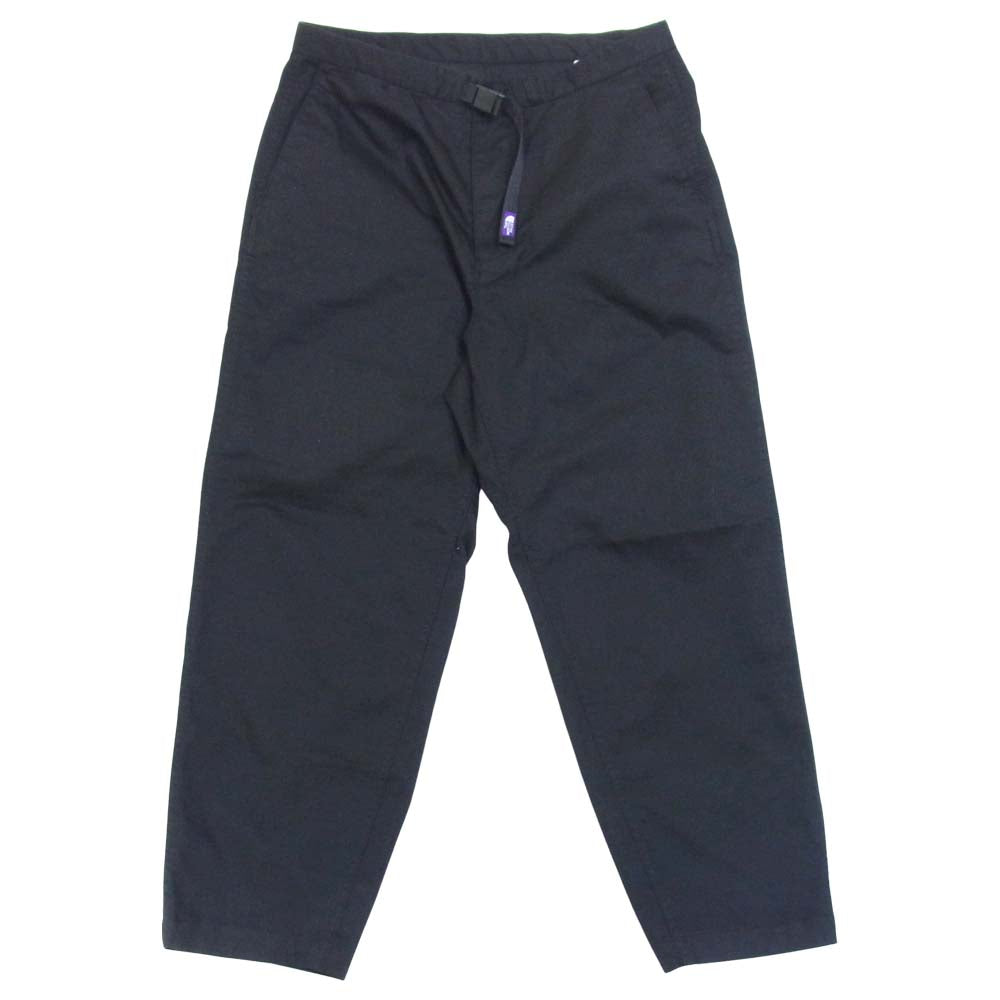 THE NORTH FACE ノースフェイス PURPLE LABEL NT5052N Stretch Twill Wide Tapered Pants ストレッチツイル ワイドテーパードパンツ ブラック系 34【美品】【中古】