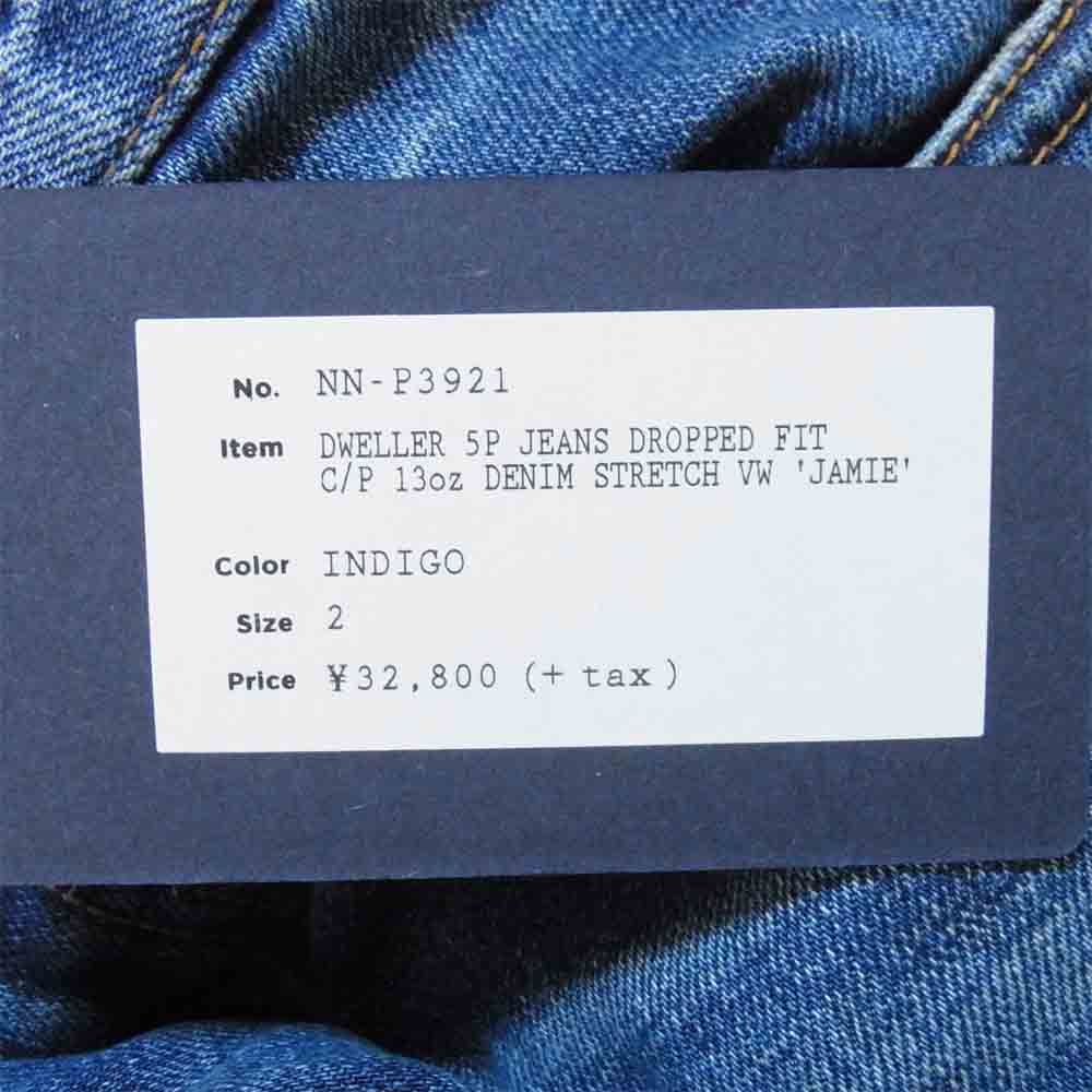 nonnative ノンネイティブ NN-P3921 DWELLER 5P JEANS DROPPED FIT C/P 13oz DENIM STRETCH VW JAMIE インディゴブルー系 2【新古品】【未使用】【中古】