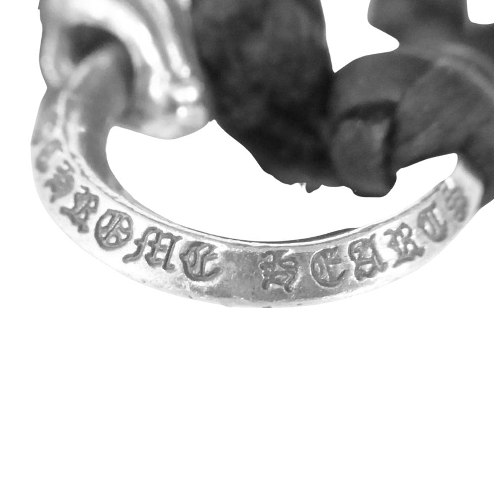 CHROME HEARTS クロムハーツ（原本無） BS FLUER BSフレア ペンダント レザーブレイド ネックレス シルバー系【中古】
