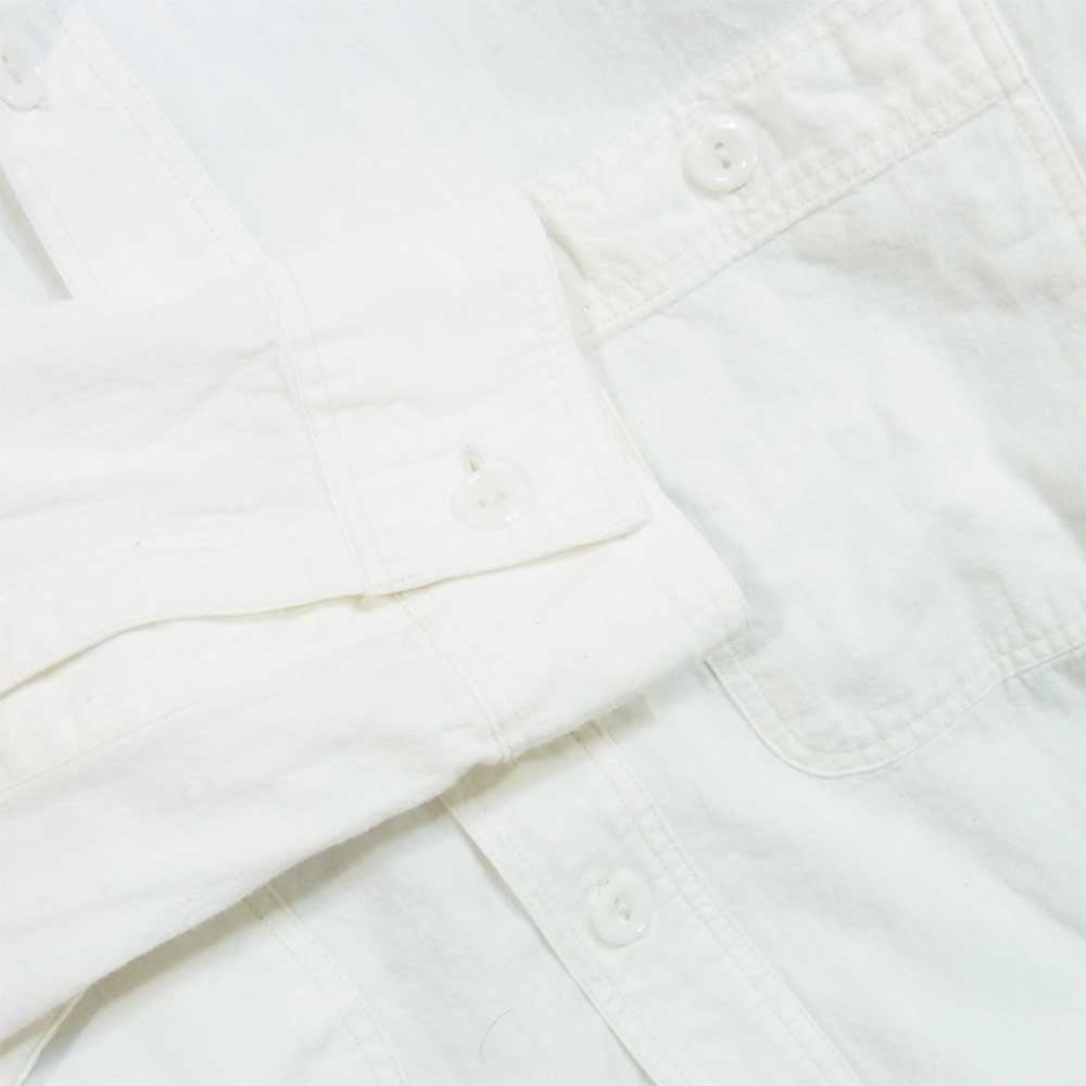 Buzz Rickson's バズリクソンズ ワーク シャツ 日本製 ワークシャツ コットン100％ ホワイト系 16-16 1/2【中古】